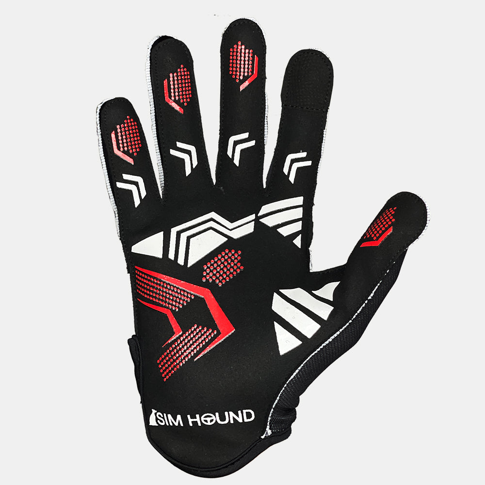 Sim Hound Gloves External Stitching Red