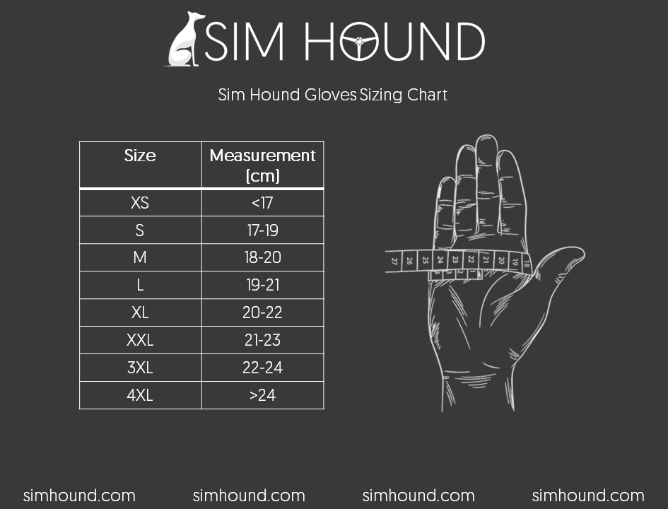 Sim Hound Gloves - External Stitching - Blue