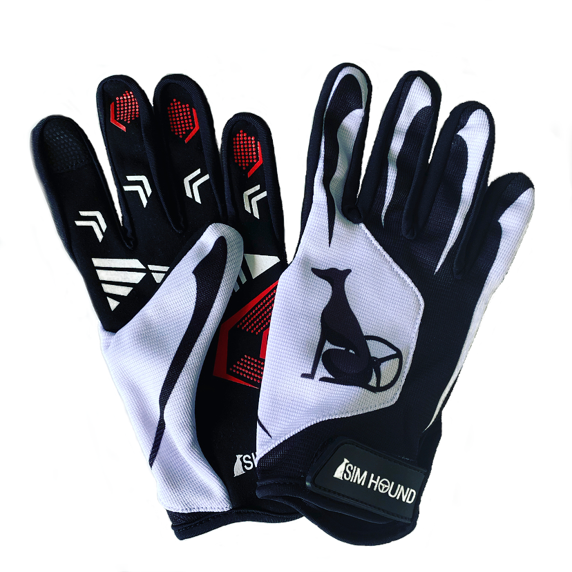 Sim Hound Gloves - Black & White
