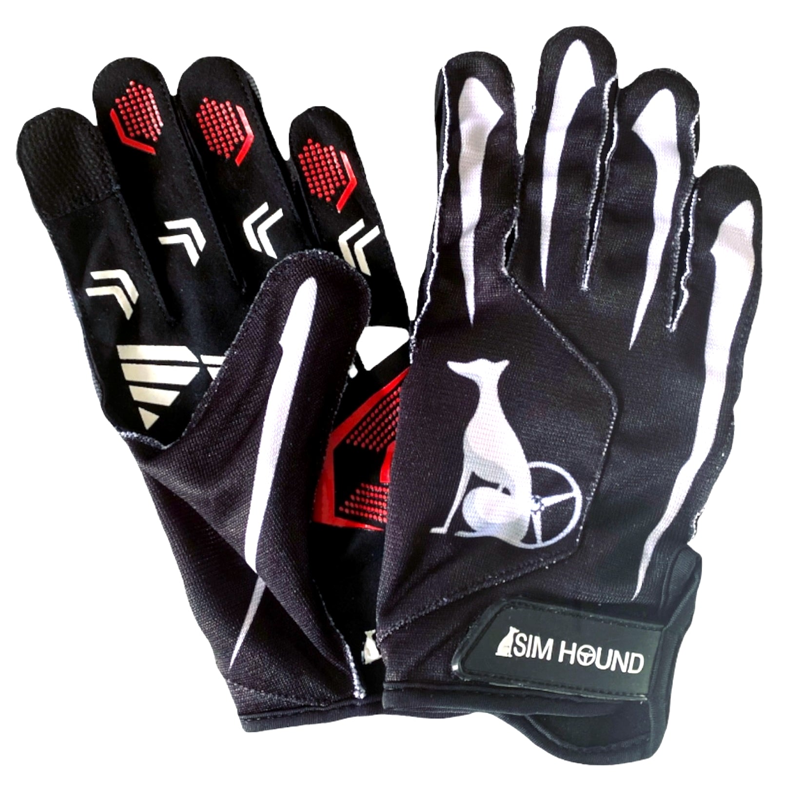 Sim Hound Gloves - External Stitching - Black