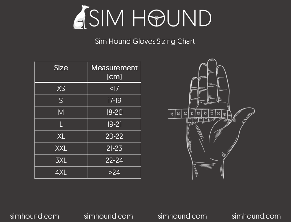 Sim Hound Gloves - External Stitching - Green