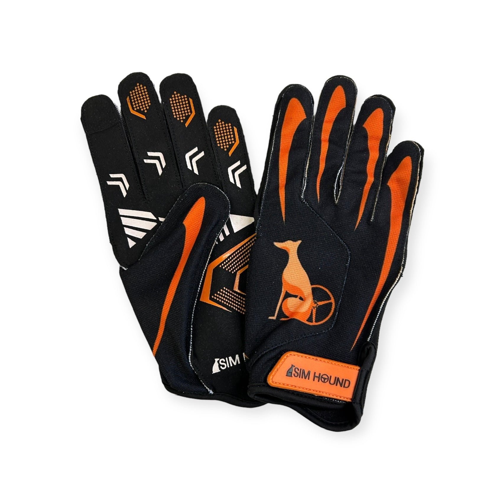 Sim Hound Gloves - External Stitching - Orange