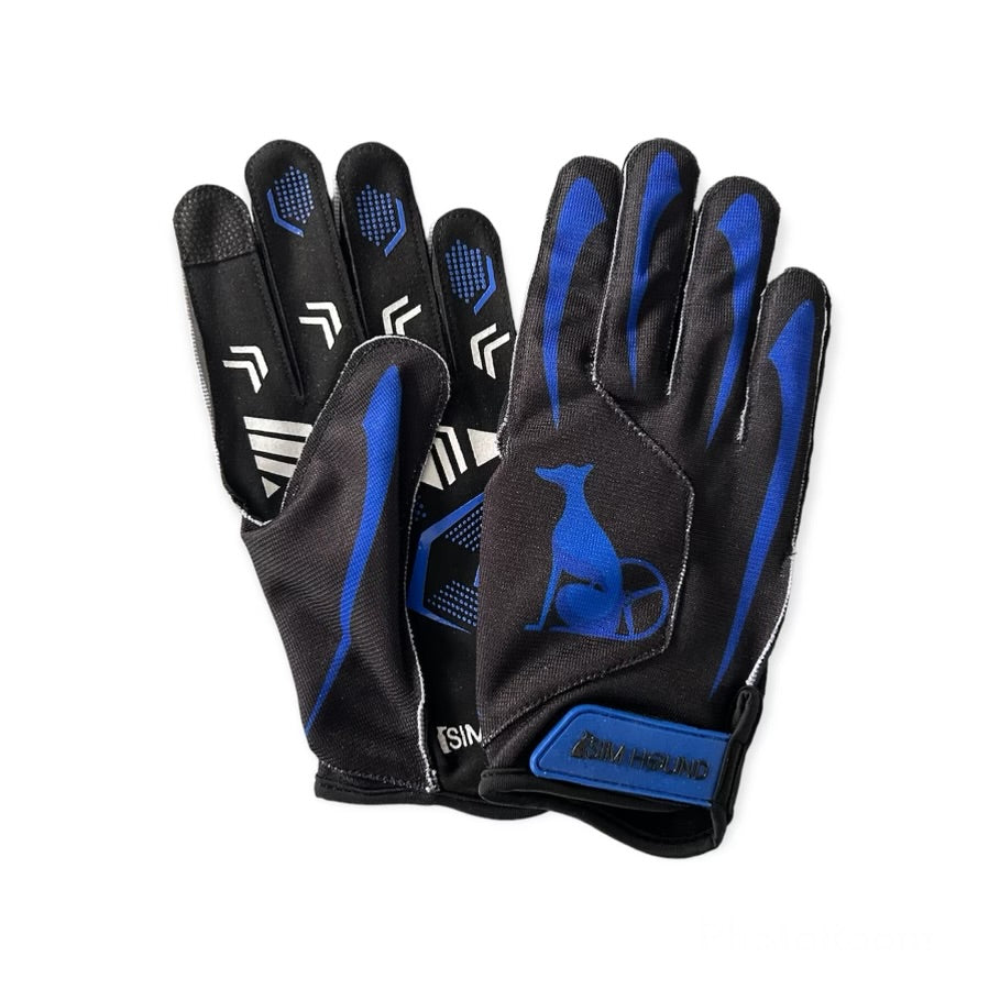 Sim Hound Gloves - External Stitching - Blue
